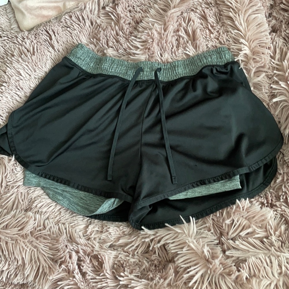 Champion gray and white shorts